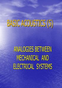 FUNDAMENTALS OF ACOUSTICS(5)