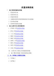 工程施工质量保证措施