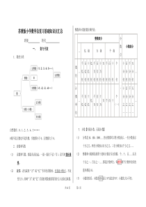 苏教版小学数学总复习基础知识点汇总