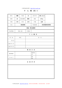 28套超强空白个人简历模板