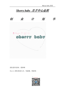 Sherrybaby月子中心会所策划（DOC37页）