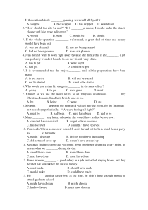 GrammarTest大学英语语法练习测试题