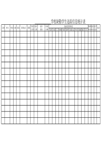 学校因病缺勤登记表