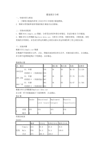 管理同学SPSS描述统计分析--实验报告