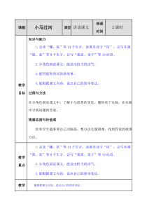 新人教部编版二年级语文下册教案—14-小马过河教案