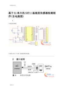 基于某51单片机SHT11温湿度传感器检测程序