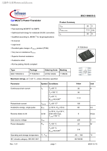 BSC119N03S中文资料