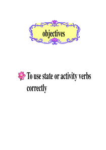 北师大高一模块三Unit8+State+or+Activity+verbs(共35张PPT)