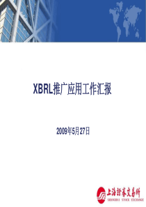 XBRL推广应用工作