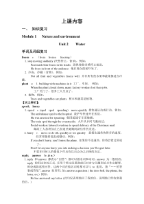 牛津上海版八年级英语M1U2复习教案