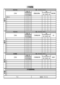 工作周报模板excle表模板