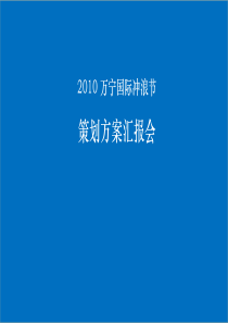 XXXX万宁国际冲浪节策划方案汇报会a