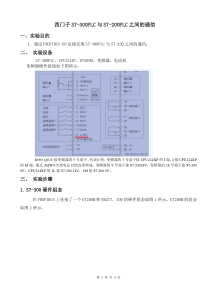 西门子PLC300主站和从站通信