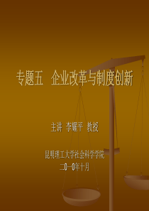 企业改革与制度创新