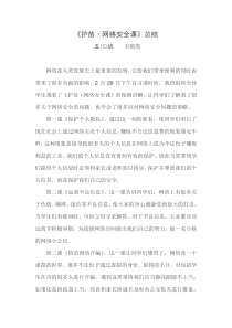 护苗网络安全课总结