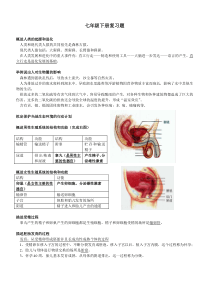 人教版初中一年级下册生物复习C