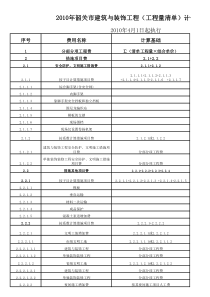 韶关工程量清单计价程序表