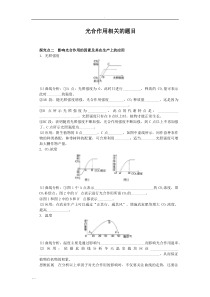 光合作用相关的题目