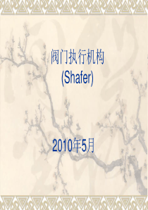 阀门执行机构(Shafer)