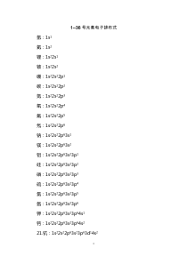 1-36号元素电子排布图