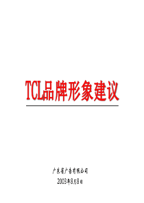 XXXXTCL品牌策划方案建议计划