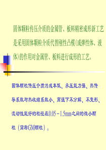 固体颗粒介质成形新工艺演示稿