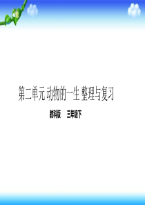 三年级下册科学-教科版-第二单元-动物的一生-单元整理与复习-课件