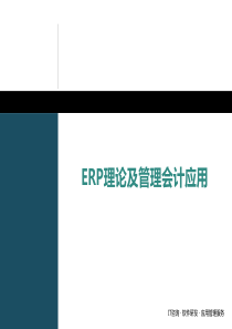 ERP理论及管理会计应用