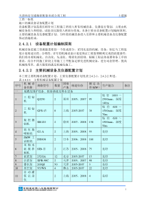 施工机械设备设备配置计划