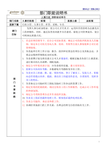 人事行政部岗位职责审定1