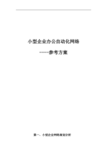 46中小企业网络规划方案