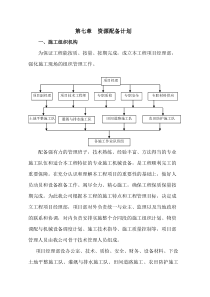 第七章-资源配备计划