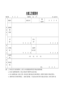 《内部工作联络单》模板