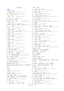 九年级新目标英语单词表默写最新版