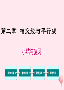 七年级数学下册第二章相交线与平行线小结与复习教学课件新版北师大版20191219147