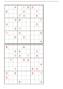 九宫格数独题目(打印版)