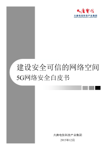 5g网络安全白皮书