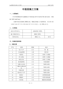 中面层开工报告