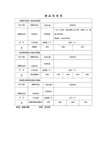 商-品-发-货-单