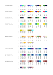 PPT配色样式200例(附色号)