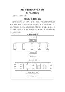 确保工程质量的技术组织措施