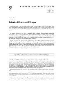 Behavioral-Finance-at-JPMorgan