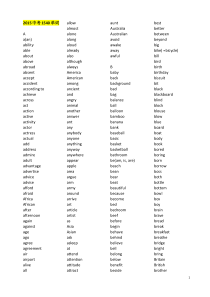 【优质】北京中考英语1540单词-Word版-打印版