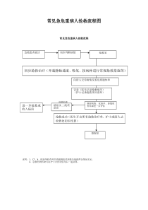 常见急危重病人抢救流程图