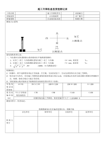 1施工升降机垂直度检测记录