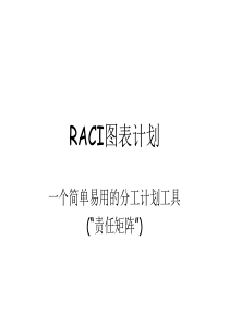 RACI模型介绍