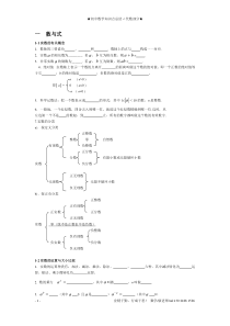 初中知识点总结(代数部分)