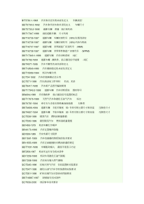 关于汽车的所有国家标准