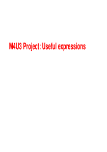 M4U3Project有用短语