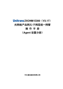 E300(V3[1]17)光网络产品网元子网层统一网管操作手